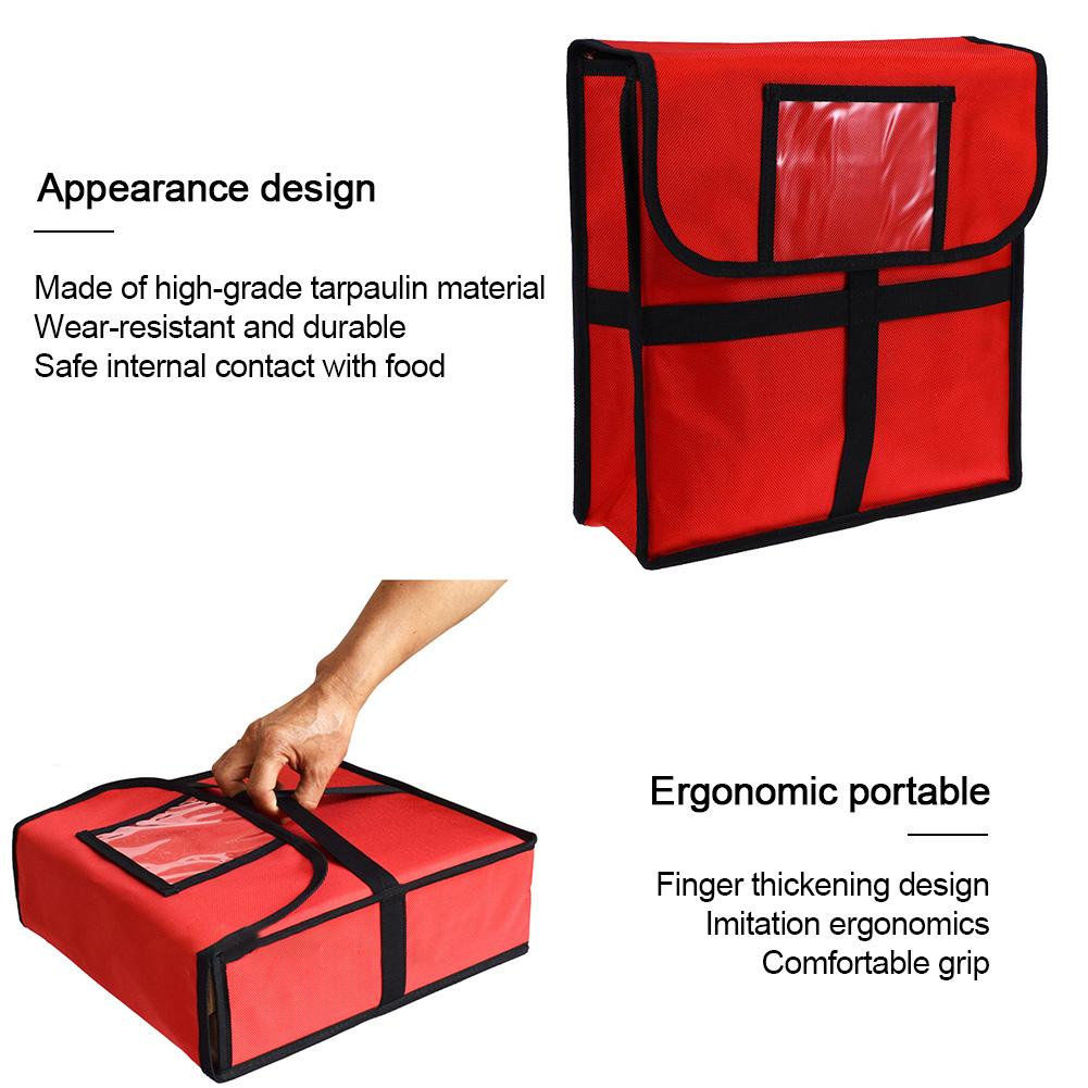 11 Inch Pizza Isolatie Zak Voedsel Behoud Pakket Draagbare Ice Pack Waterdicht Voedsel Opslag Pouch Pizza Levering Zak
