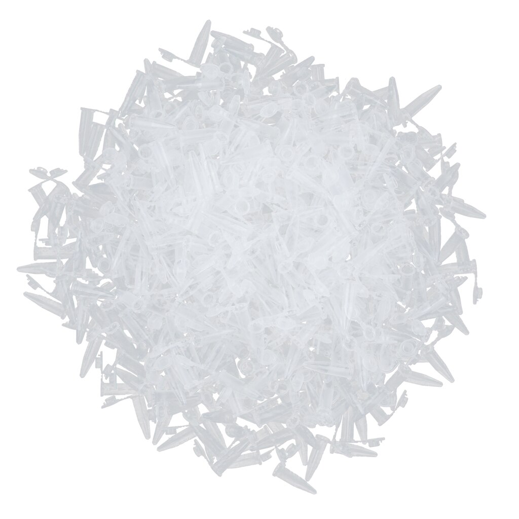 0.5ml Conical Microcentrifuge Tubes Graduated, Clear, Plastic, 1000 Pcs/Pack