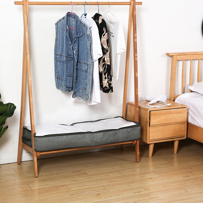 Underbed Storage Bags Large Capacity Under Bed Storage Box With 2 Handles And Sturdy Zippers For Blankets/Clothes/Quilt