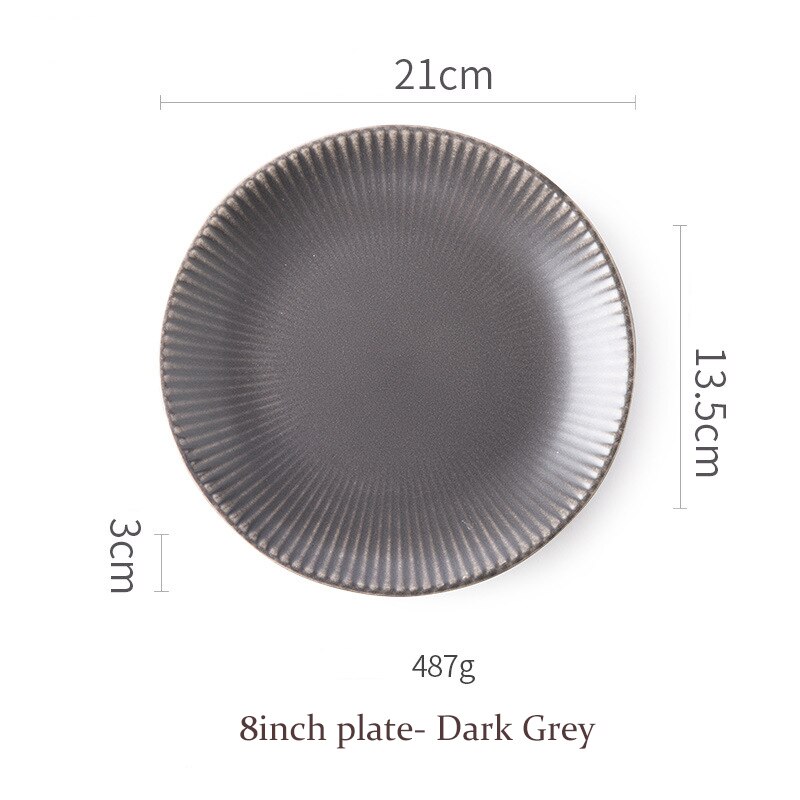 Mila Keramik-Teller Summer Beauty - 22 Cm, Handbemalt Mit Schmetterlingen