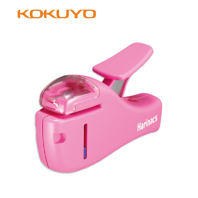 Mini grapadora japonesa KOKUYO de grapas 205, 5 hojas, segura y , 1 Uds.: PINK