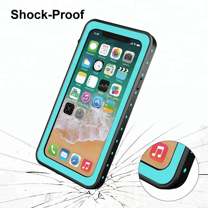 100% Snowproof Waterproof Cell Phone Case Cover For iPhone X Case Waterproof Underwater Protection Phone Cover