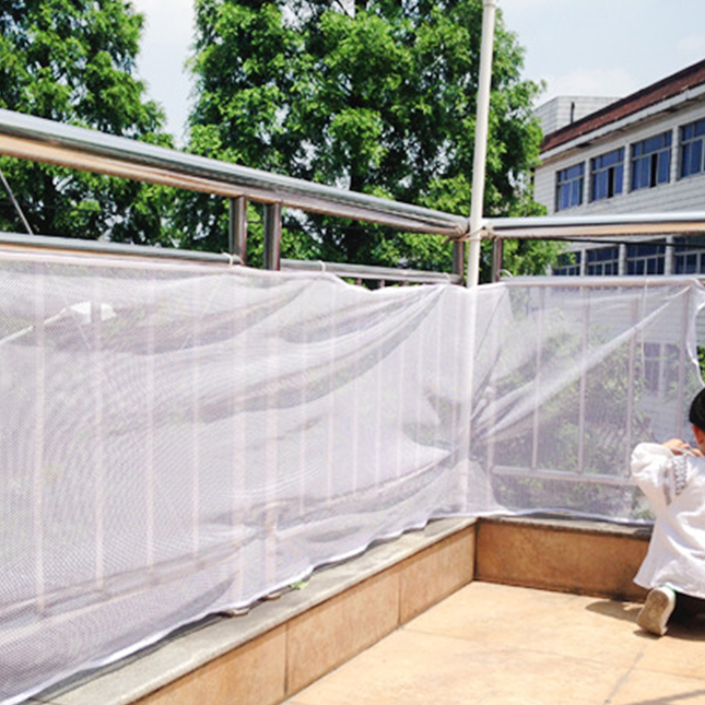 3m With Tying Ropes Rail Balcony Baby Fence Adjustable Kids Stairs Safety Net Indoor Outdoor Sturdy Fall Protection Thick Mesh