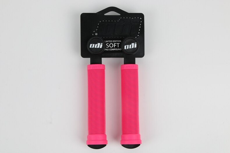 ODI Bicycle Handlebar Grips Silica Gel Handlebar Grip Non-slip Shock-absorbing Handlebar Cover XC / AM Downhill Folding Bike: pink