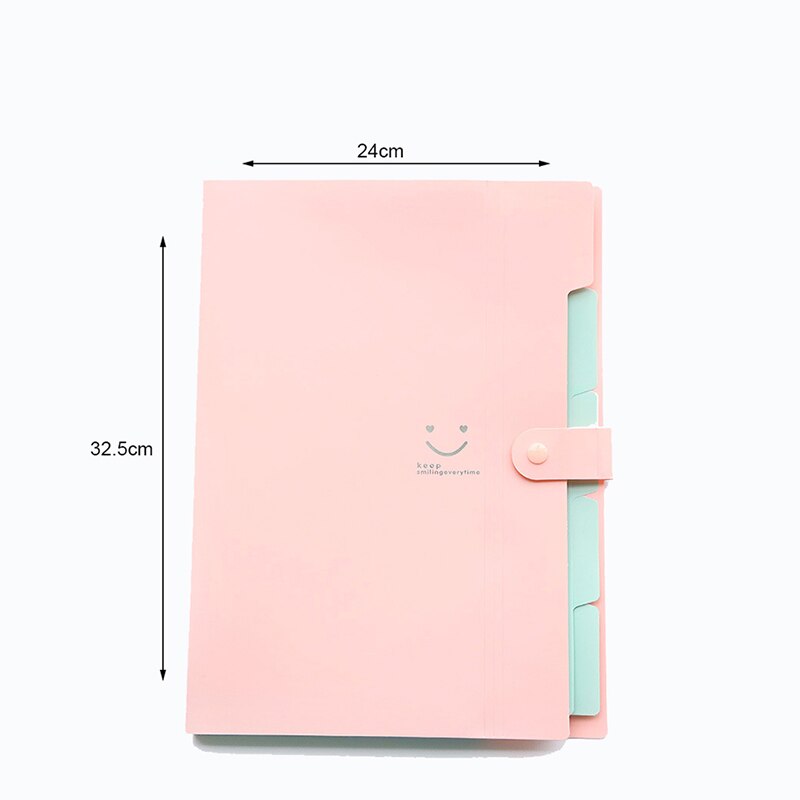 1PCS Waterproof Office Plastic file Folders Multi Pocket Organizer A4 File Expansion Document Folder Binder