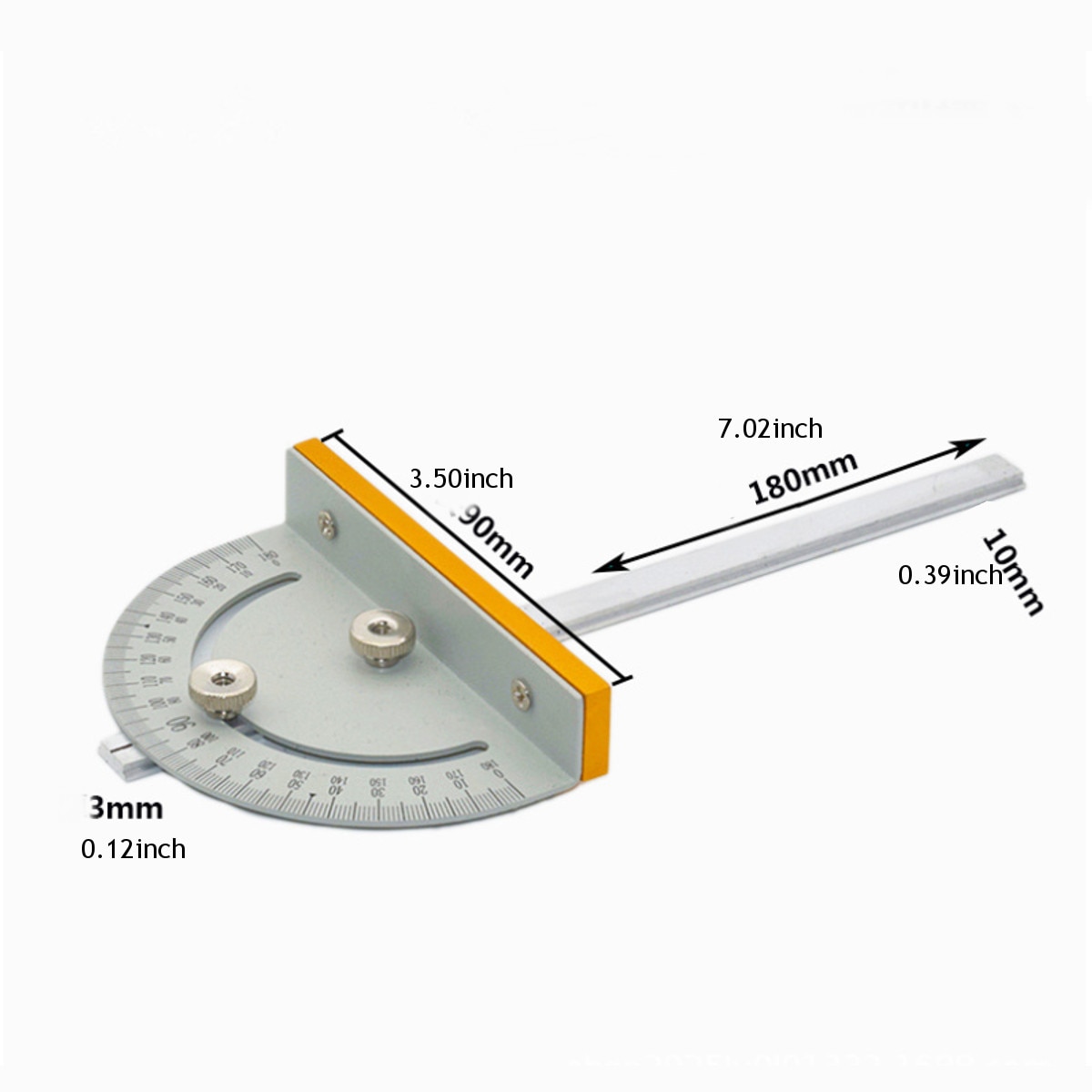 Mini Table Saw Circular Saw Table Miter Gauge DIY Woodworking Machines T-Style Angle Ruler With 180mm Handle