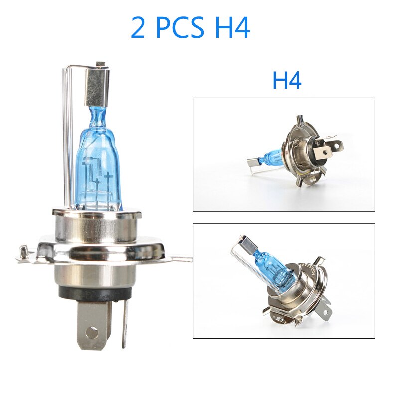 Ampoule de phare de voiture super lumineuse 55w, blanc 9005 k, H4 H7 H11 H1 9006 5500 HB3 HB4, lampe halogène, prise d&#39;origine, 2 pièces: 2 PCS H4