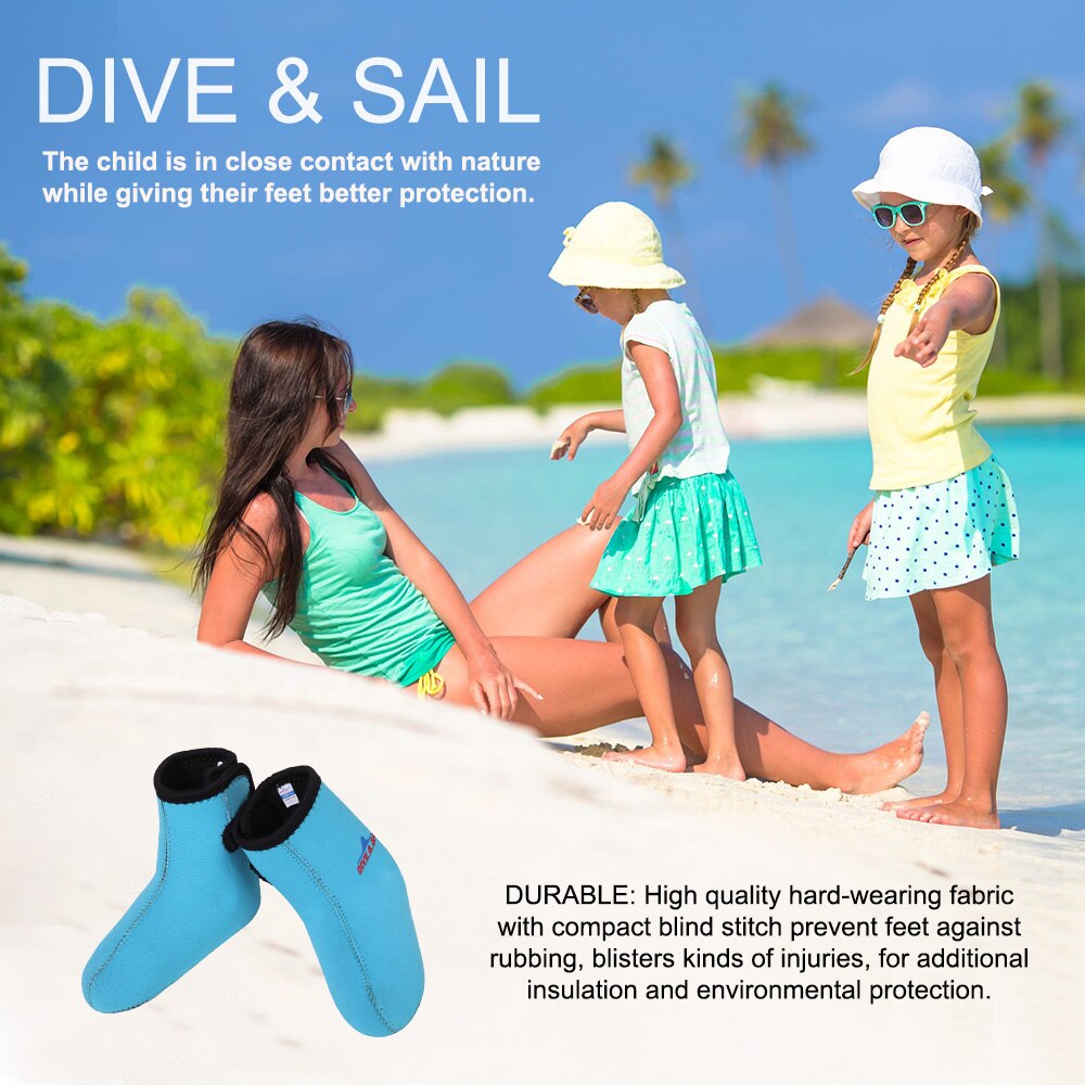 Dive & Sail 3Mm Neopreen Kids Duiken Sokken Zwemmen Schoenen Strand Laarzen Water Sport Warm Houden Voorkomen Scratch voor Kinderen