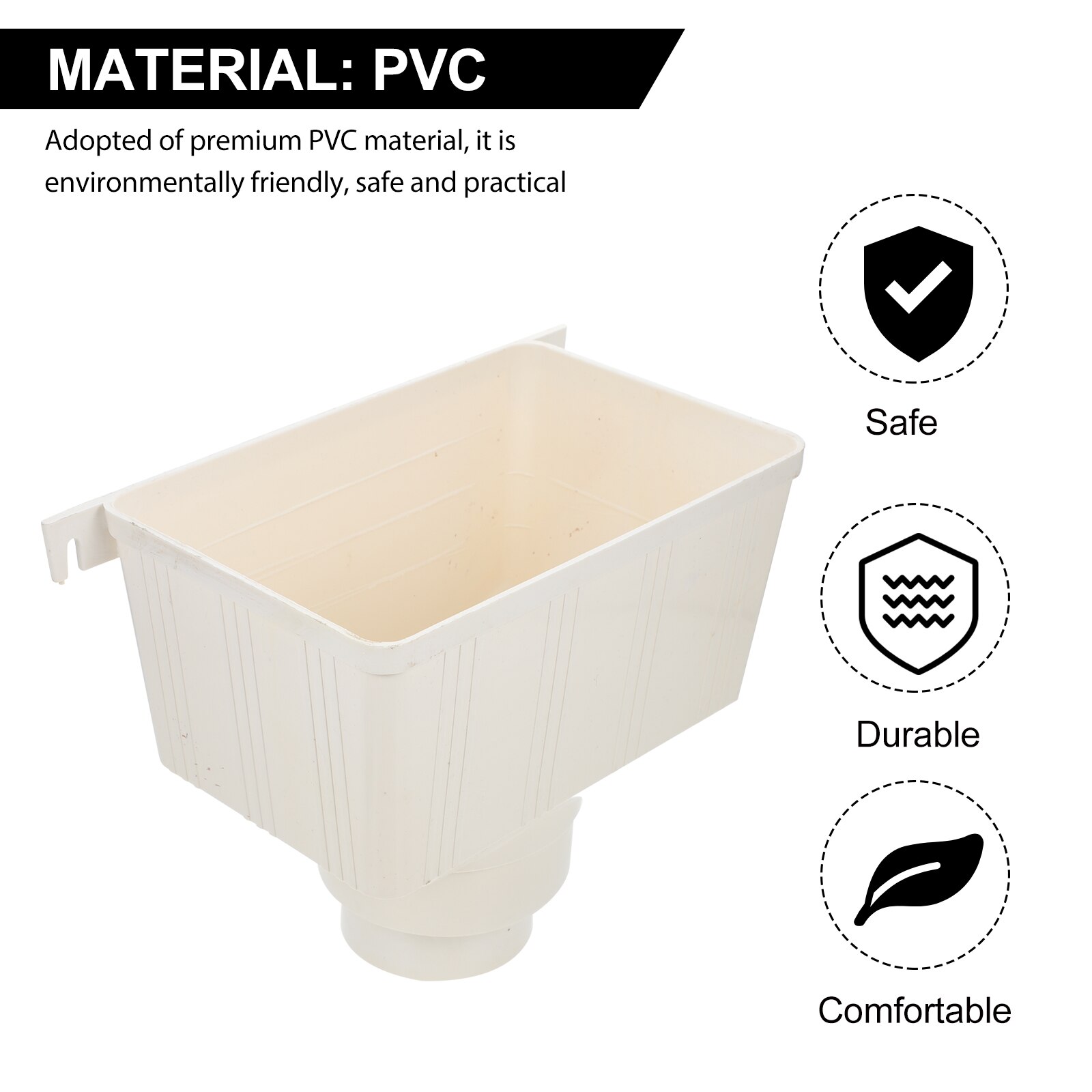 Rainwater Drainage Strainers Greenhouse Rainwater Gutter Outdoor Downpipe Gutter