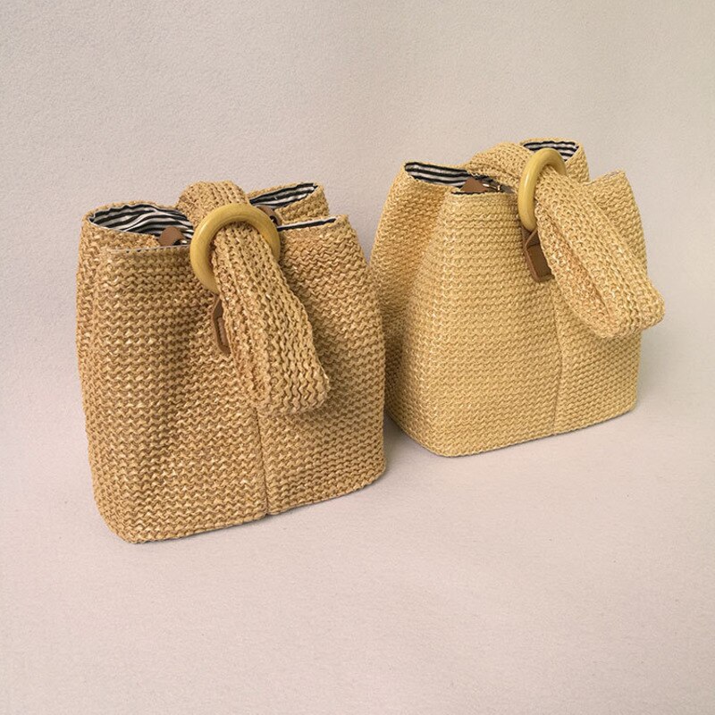 Straw bag female handbag girl Korean beach bag bag woven bag hand bag chain