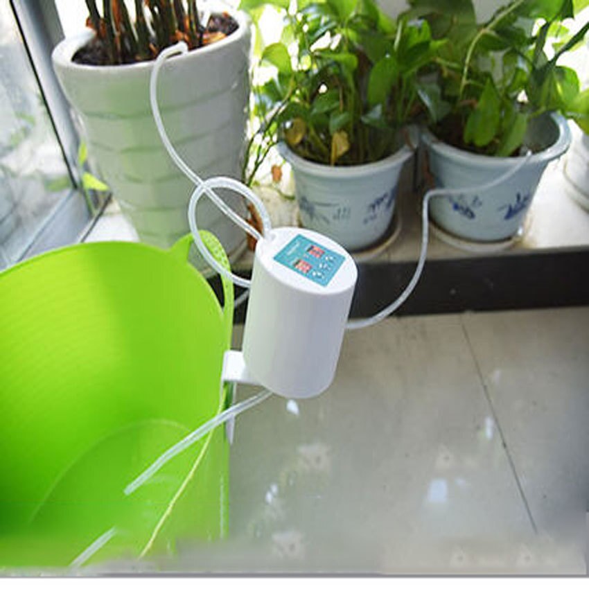 Plant Control Intelligent Garden Automatic Watering Controller Indoor Plants Drip Irrigation Device Water Pump Timer System