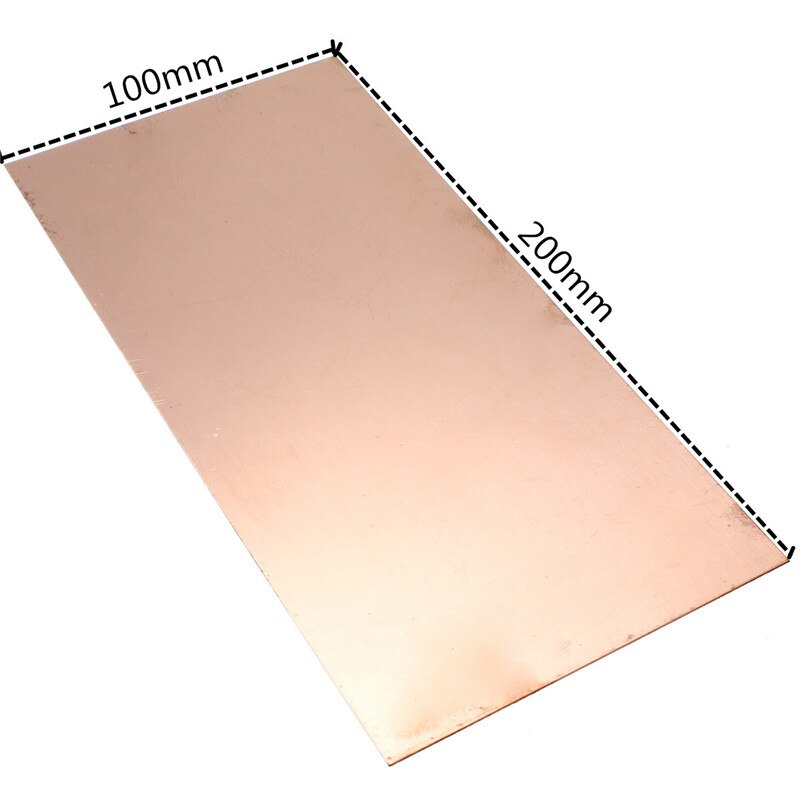 99.9% Pure Copper Sheet Plate Options Guillotine Cut 0.3mmThick Favorable Price