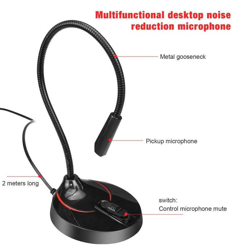 Vocal Recording Singing Interview Voiceover Computer Microphone Office Meeting Gaming Live Broadcast Wired Condenser