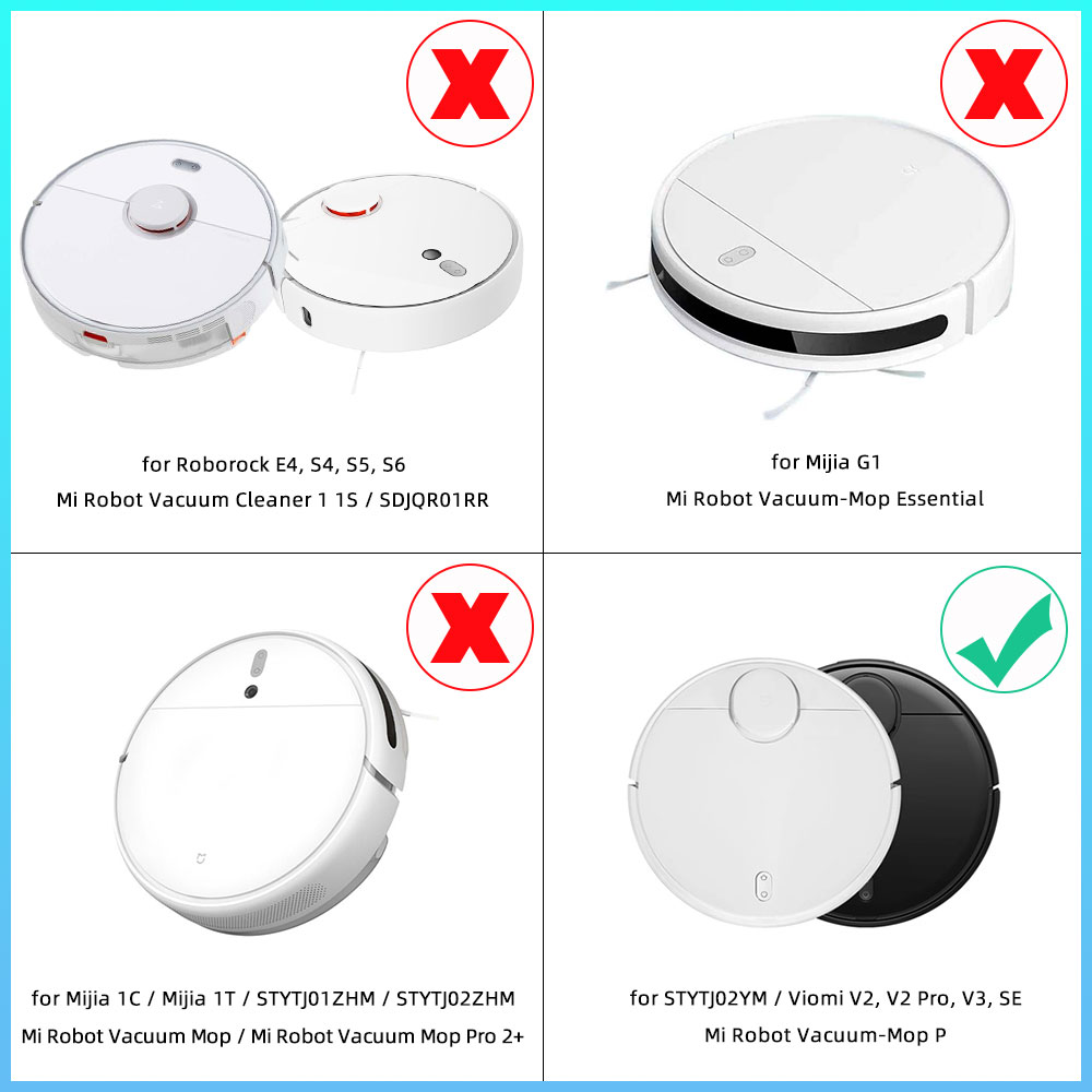 Compatibel voor Xiaomi Mi Robot Vacuüm Mop Pro 3C 2S Accessoires Reserve Hepa Filter Side Hoofdborstel Cover Mop houder Onderdelen
