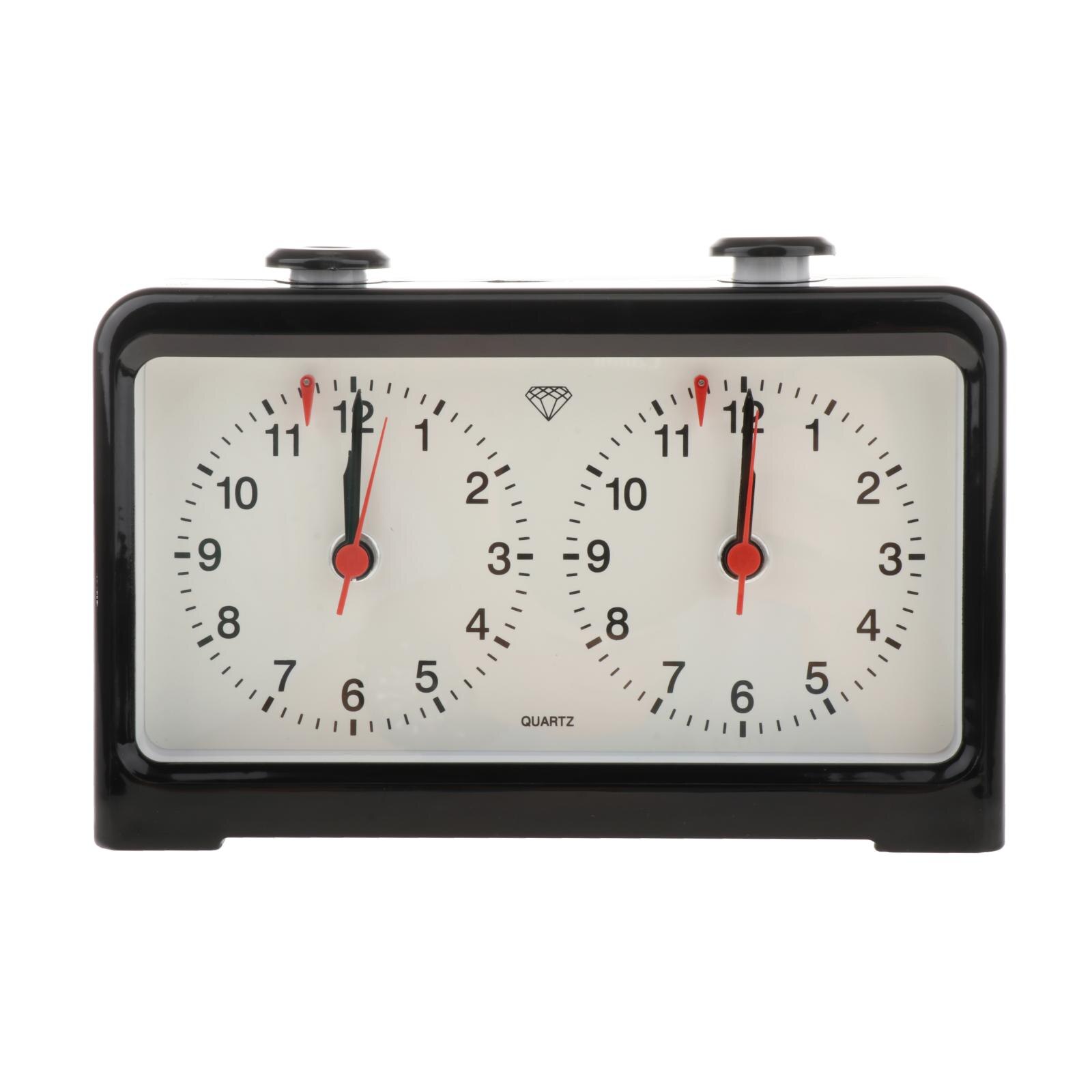 Reloj de ajedrez analógico portátil , juego de accesorios para jugadores, contador de tiempo