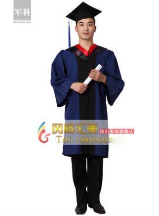 Master's degree gown bachelor costume and cap University graduates clothing academic gown College Graduation Clothing &amp; Apparel