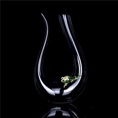 Kolor emalii Lily ołowiu kryształ bez ołowiu lampka do wina zestaw z karafką kreatywny czara kieliszki do szampana prezent ślubny napoje w domu naczynia: yellow Decanter