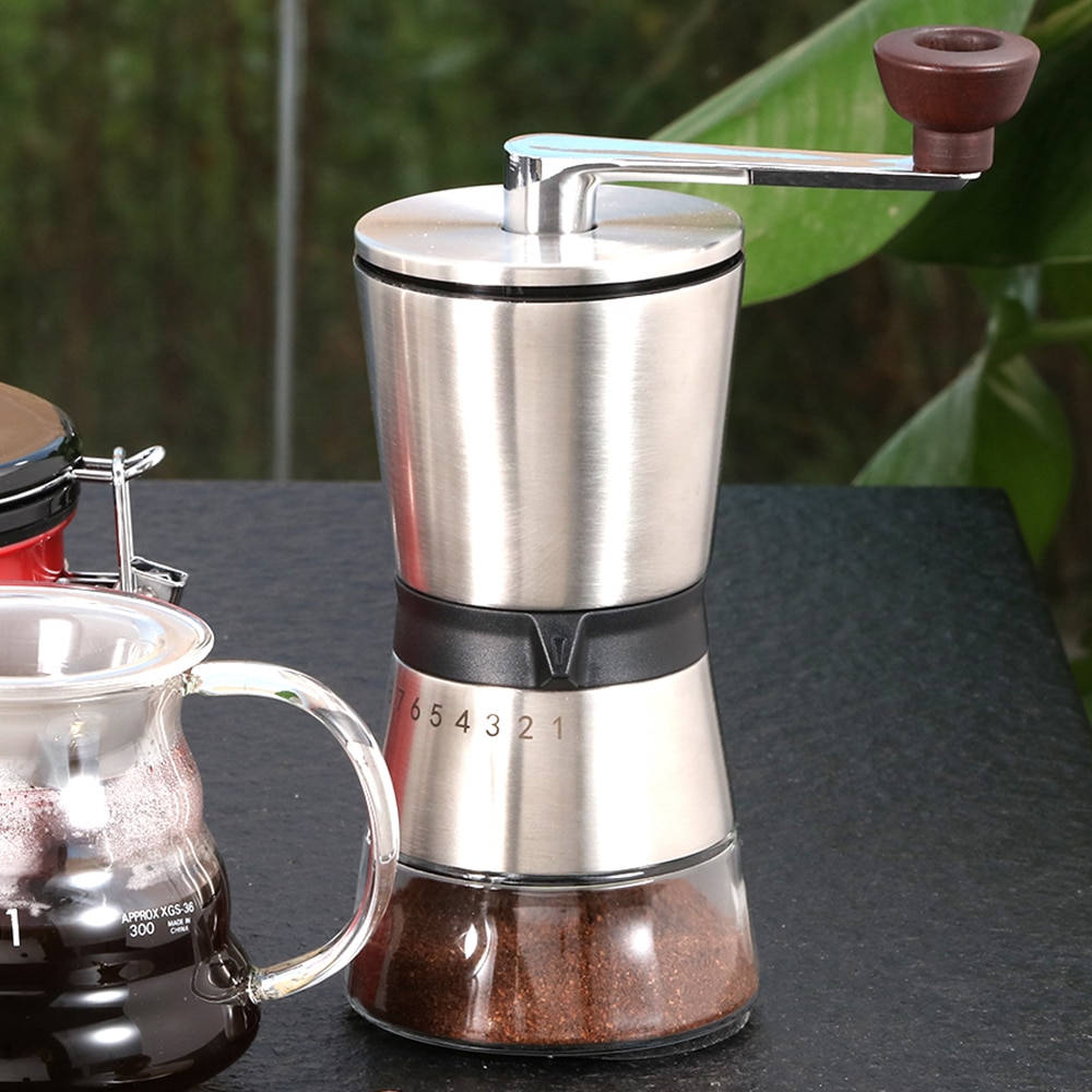 75G Koffiemolen Handleiding Rvs Koffiemolen Grof Slijpen Keramische Mechanisme Coffe Molen Koffie Gereedschap