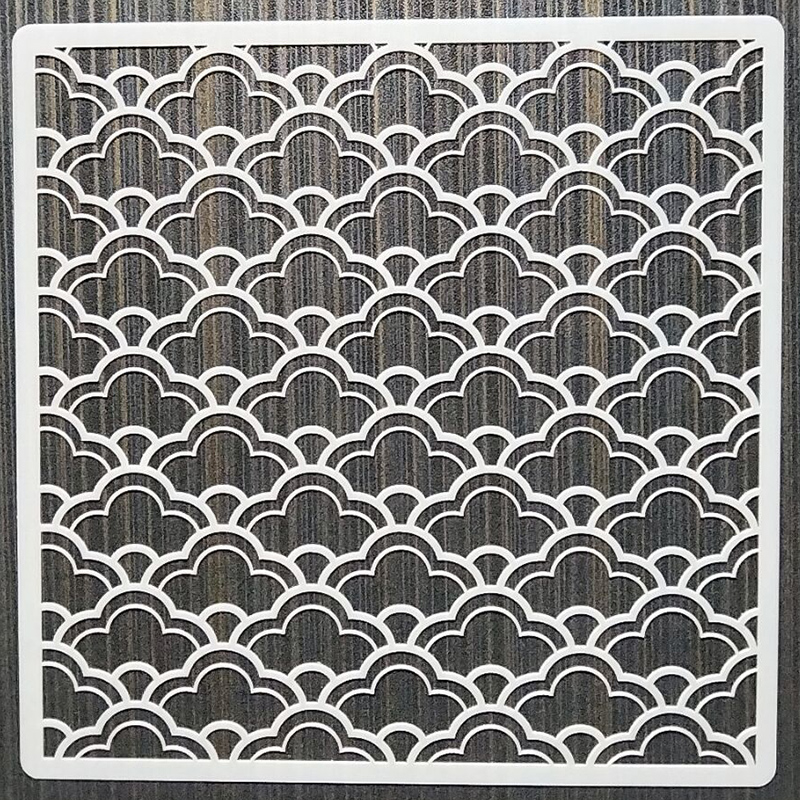 Pochoirs en forme de nuage, 15x15Cm, 1 pièce, bricolage, pour peinture murale, meubles, Scrapbook, coloration, gaufrage, Album, modèle décoratif: C47