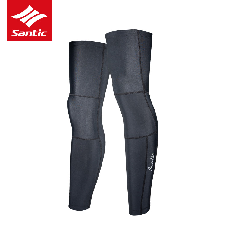 Santic menn kvinner sykling ben erme uv solbeskyttelse benvarmere tights leggings basketball løping utendørs sport benvarmere
