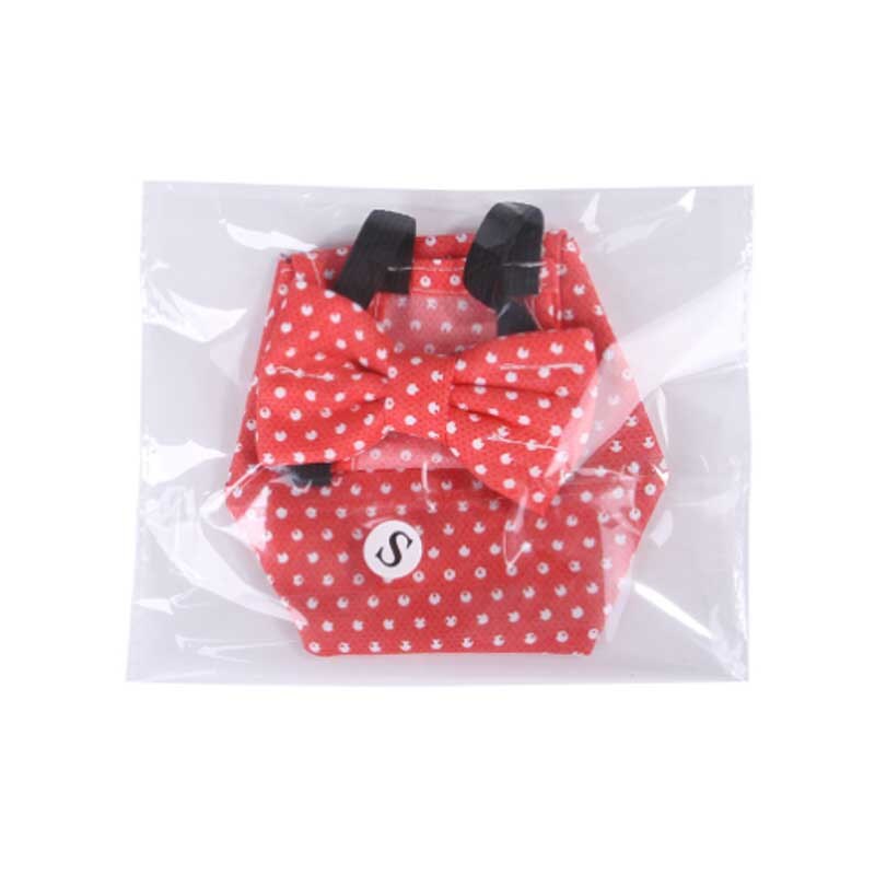 3 maten huisdier kip eend luier wasbaar pluimvee gans kleding strik met elastische band