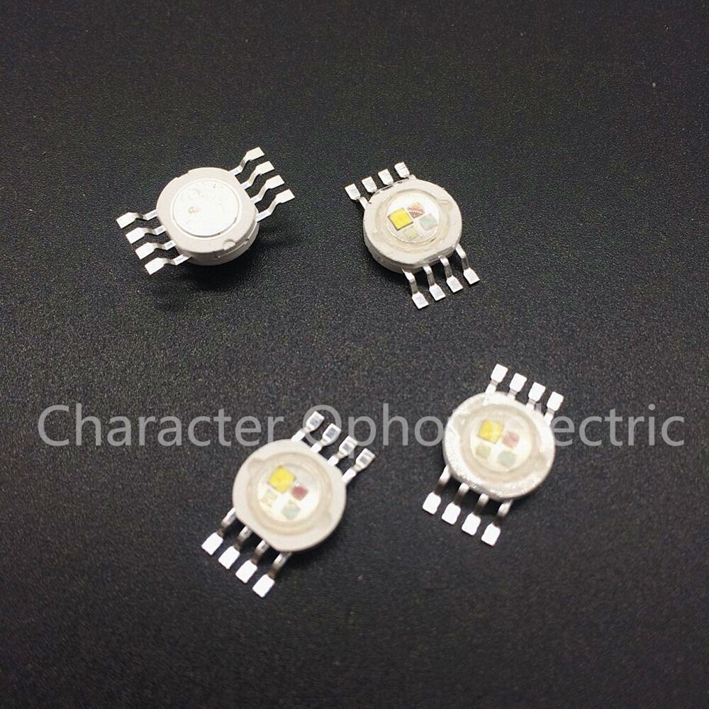 20 stuks rgbw (rgb+w ) 4*3w 12w led-lamp emitterdiodes voor podiumverlichting, krachtige led 45 mil epistar led-chip