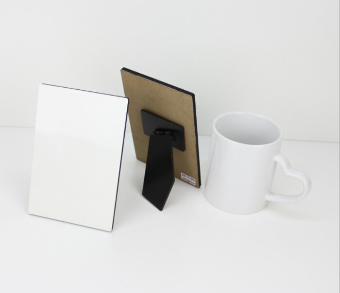 Mdf træ fotoramme sublimering varmepress tom skrivebord plaque billede fototavle plade 5 stykke/parti