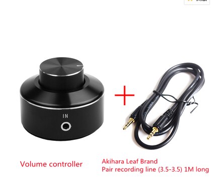 product volume adjustment controller switch desktop knob type mobile phone computer audio power amplifier volume line contro: black 2