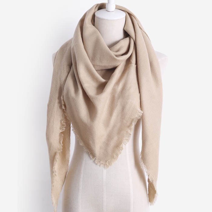 de luxe femmes hiver écharpe en cachemire grande couverture écharpe envelopper longue laine châles écharpes femmes couleur unie écharpe Hijab: como scarf