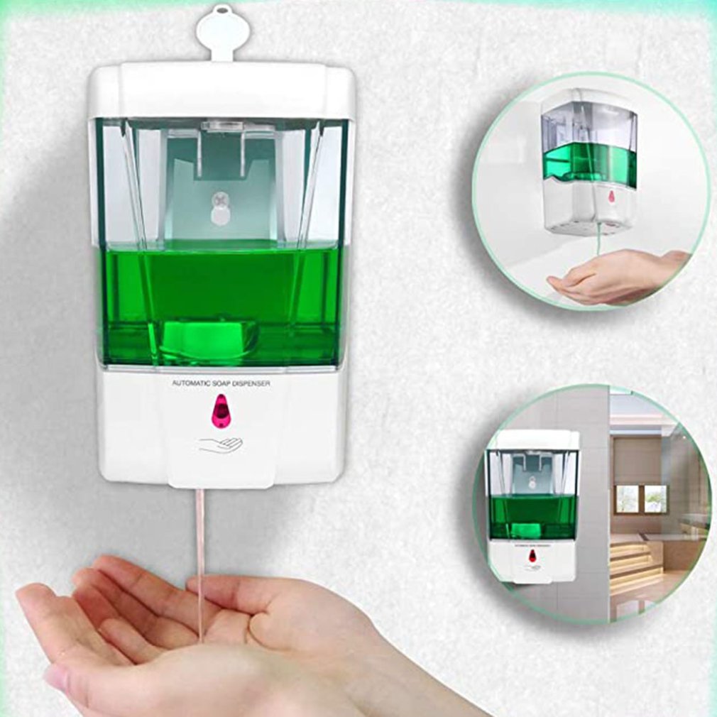 Smart Gel Alcohol Disinfectant Hand Sanitizer Automatic Sensor Soap Dispenser 700ml Wall-mounted Soap Dispenser