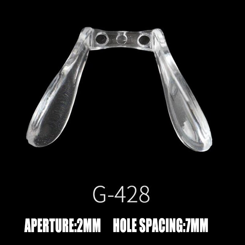 Coussinets nasaux antidérapants en Silicone, 2 pièces, en forme de U, pour lunettes, lunettes de soleil, accessoires pour lunettes: G 428
