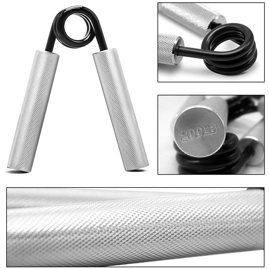 100-300LBS Aluminum Rod Grip Metal Grip Hand Strength Exercise Solid Aluminum Handl Grip Exerciser Strength Muscle Recovery