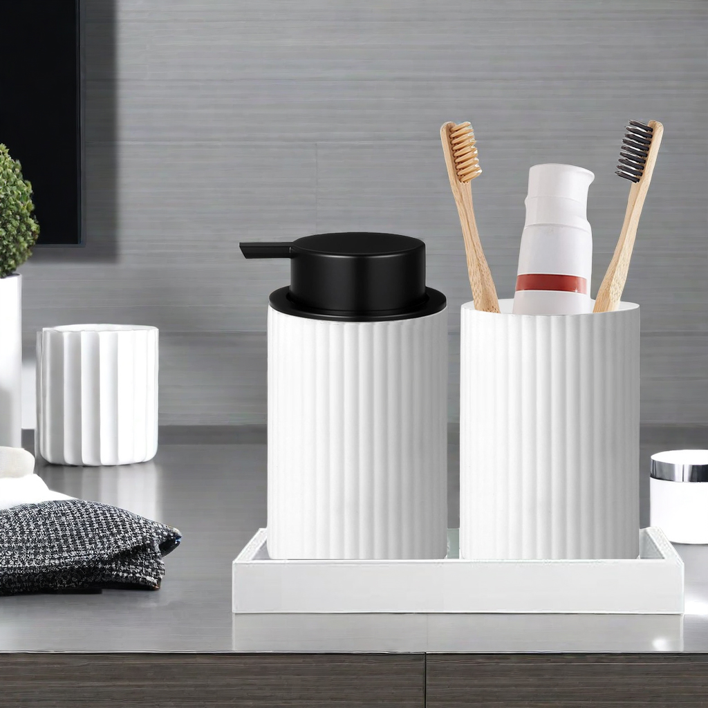 Återfyllningsbar skummande handtvålsdispenser med silikonbricka badrumsmöbler lotionskummaskin diskmedelsflaska för kökshandfat