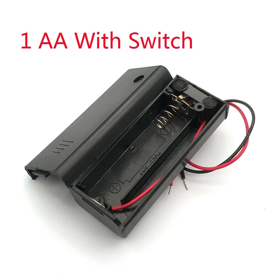 Diy 1 Aa Batterij Houder Box Case Met Switch 1 Aa Batterij Houder Box Case Met Switch
