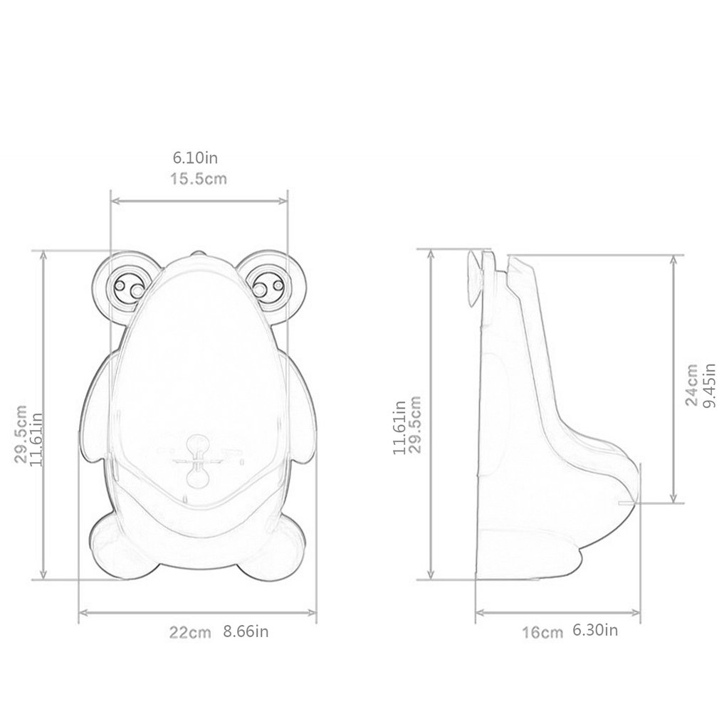 Cartoon Frog Shape Toilet Children Urinal Boy Wall-Mounted Urinal Child Urinal Child Toilet