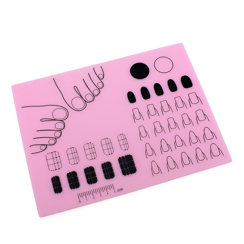 Washable Hand Rest for Exercise Nail Painting Pad DIY Soft Foldable Nail Art Silicone Mat Pad for Repose Main Pour Onglerie