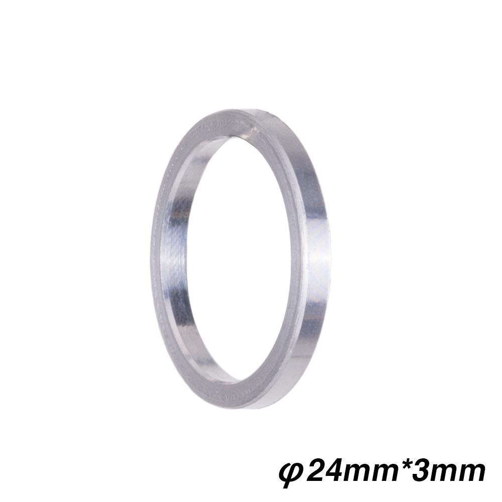Fahrrad Tretlager Achse Unterlegscheibe Abstandshalter Adapter Auf Für MTB Rennrad BB Kurbel Abstandshalter 1/2/3mm Dicke 24mm Durchmesser: 3MM