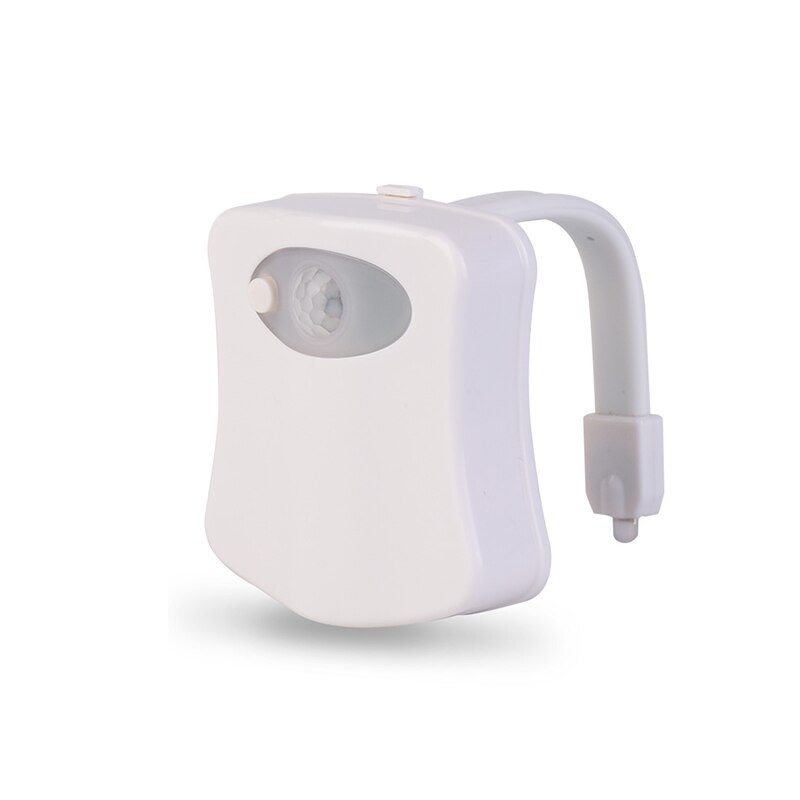 Lampe de toilette étanche pour enfants, 8 couleurs, éclairage intelligent avec détecteur de mouvement PIR, idéal pour les toilettes LED, rétro-éclairage de chevet: Default Title