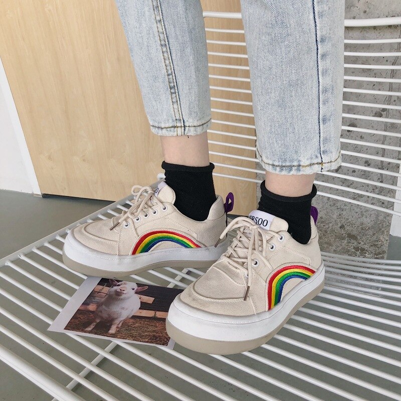 Dame lærred sko farve dame sko dame sneakers dame sko dame lav top canvas sko flade hvide sko