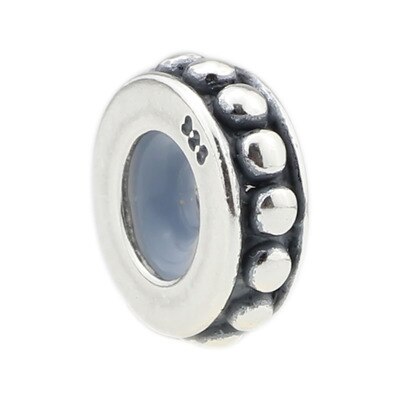 Authentieke 925 Sterling Zilveren Europese Stijl Spacers Stopper Bead Charm Fit Troll 3Mm Armband Sieraden: 6