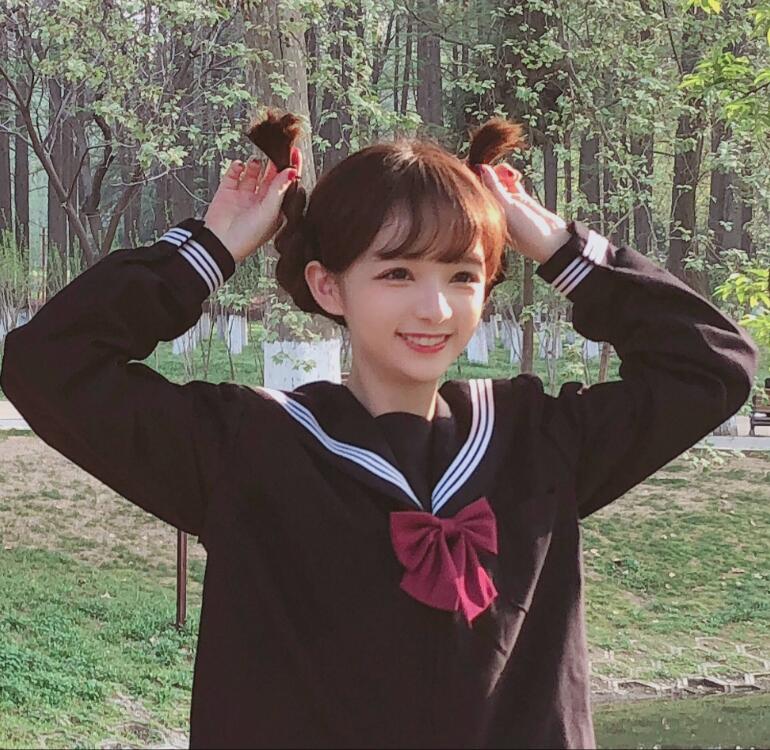 TR Giapponese JK impostato Uniforme Scolastica Delle Ragazze NERO BIANCO 3 LINEA Ad Alta Scuola Delle Donne Della Novità Vestiti Alla Marinara yankee ragazza uniforme JKL028