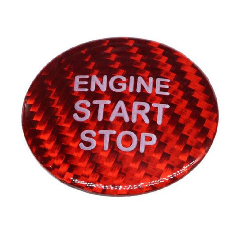 Entry Start Stop Knop Ontsteking Starter Remote System Kit Carbon Fiber Push