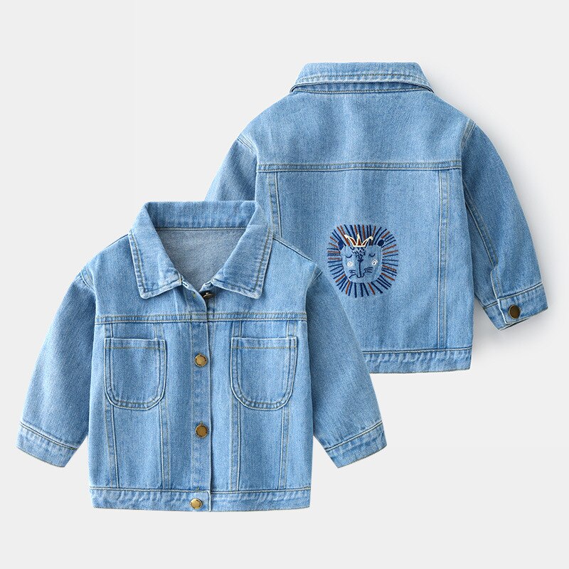 Style Spring Autumn Kids Casual Jacket Jeans Coats Little Boys Denim Outerwear Costume