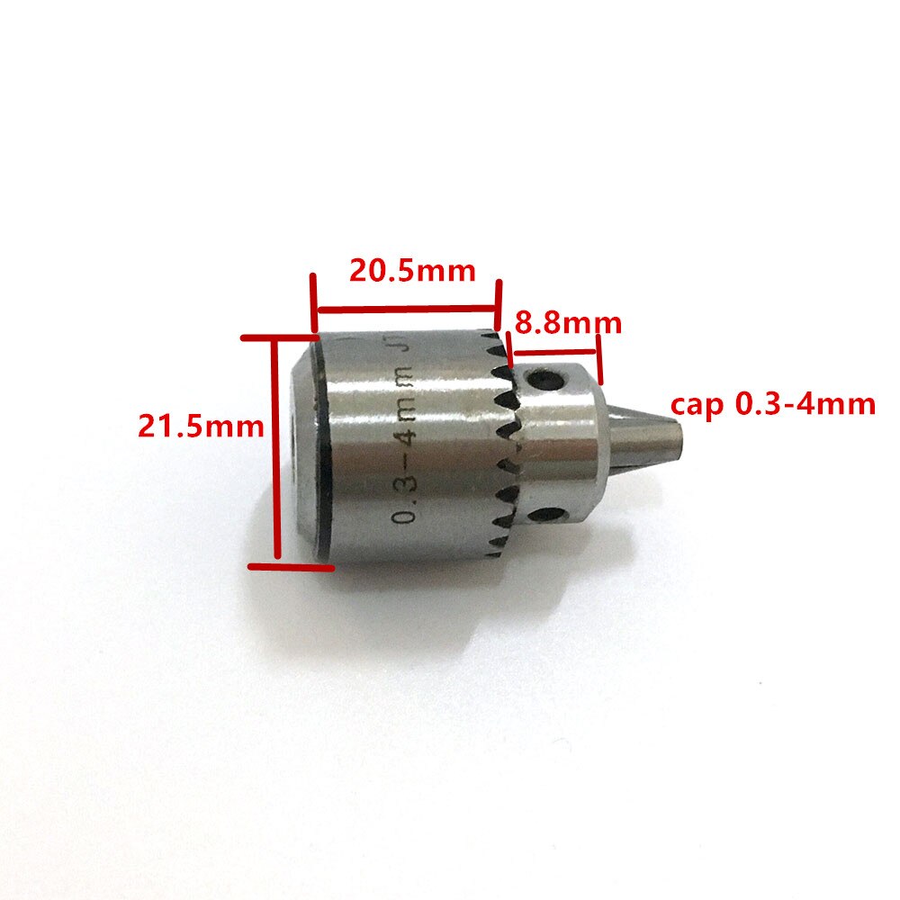 Mini 0.3-4mm Elektrische Boor Klauwplaten Mount JTO Taper voor Draaibank PCB Mini Boren Persen voor 6mm Motor As Schacht Rotary Gereedschap