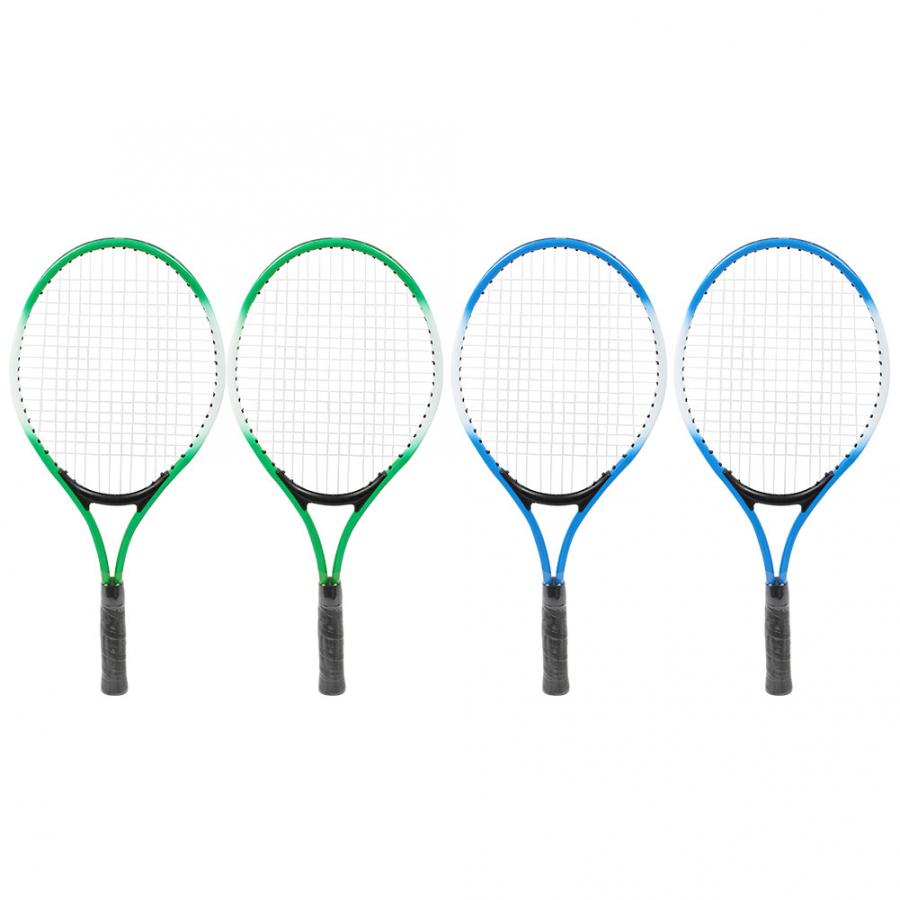 Kinderen Tennisracket Beginner Praktijk Racket Ijzer Legering Kinderen Kids Tennisracket Accessoire met Bal en Draagtas