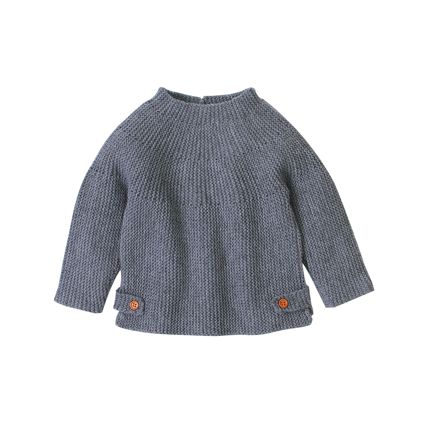 Autumn Baby Boys Girls Sweaters Kids Sweaters Winter Boys Knit Sweater Girls Ripped Sweater Toddler Girls Winter Clothes Boys: Gray / 3M