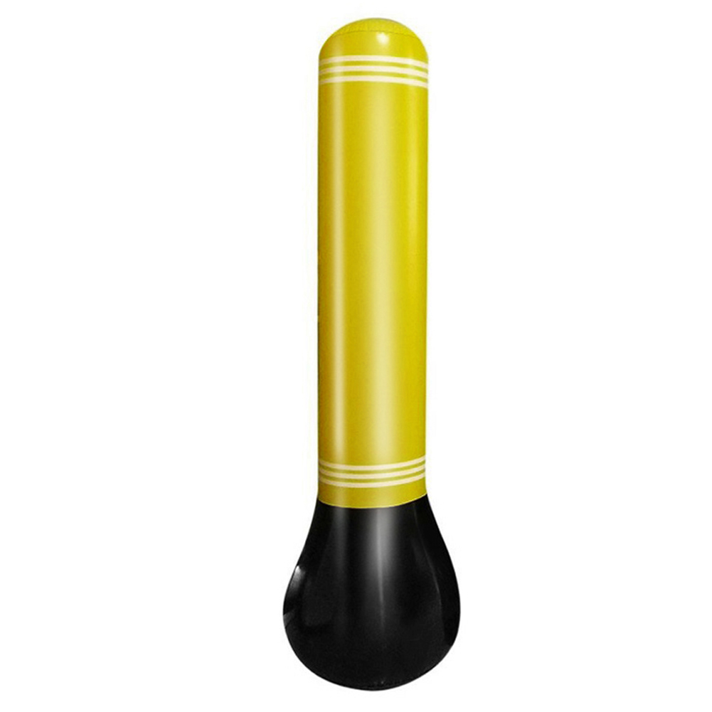 Vaso inflable Unisex para chico, saco de boxeo, saco de arena para niños, gimnasio en casa, Fitness, boxeo, entrenamiento, juguete para aliviar el estrés: 160cm Yellow