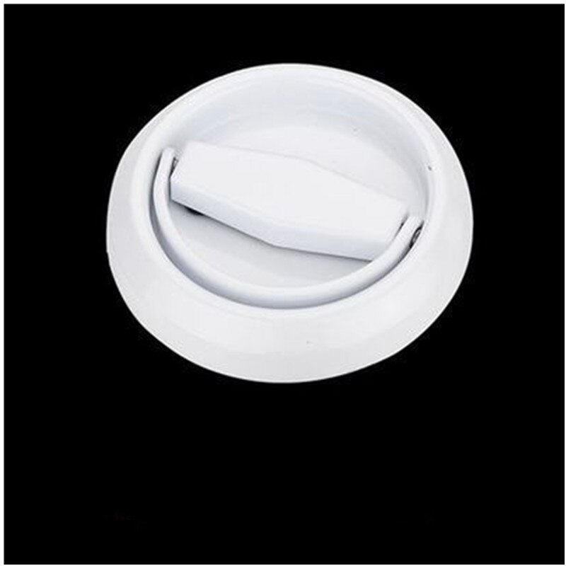 Manija de acero inoxidable, manija redonda oculta, manija de anillo, manija oculta, manija de puerta Invisible, Fondo de pared, puerta de boca de incendios: Blanco