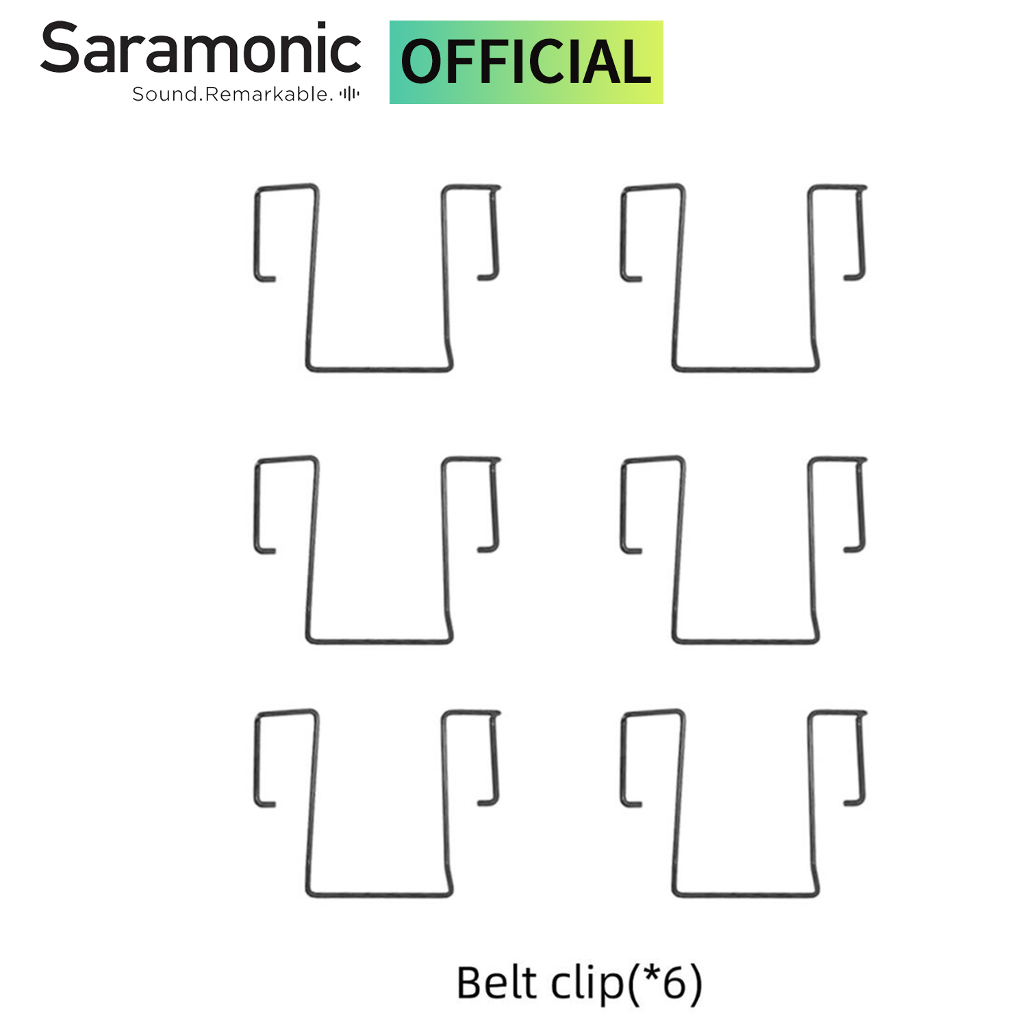 Saramonic Gürtel Clips Bodypack Mikrofon Halterungen Antennen Muttern für Drahtlose Mikrofon UWMIC9 System