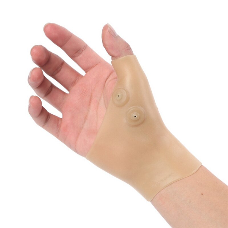 Thérapie magnétique poignet main pouce soutien gants Gel de Silicone arthrite correcteur de pression Massage soulagement de la douleur gants 3: Default Title